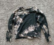 Sandcloud tie dye brown black crewneck sweatshirt