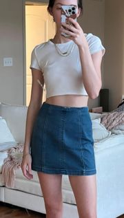 Denim Mini Skirt 