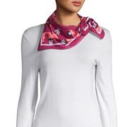 NWT BCBGenration Classic Printed Plum SquareScarf