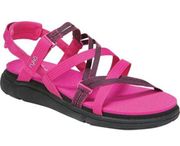 NEW Ryka Mirasa Strappy Sandal Fuchsia Pink Womens Size 8 Wide Athletic