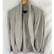 Rachel Zoe Open Knit Cardigan Sweater Grey Size Large