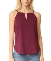 Amanda Uprichard Hunter burgundy tank top