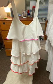 White Ruffle Pant Store Dress! 