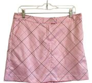 IZOD Stretch Performx Cool FX Pink Plaid Skort SZ 8