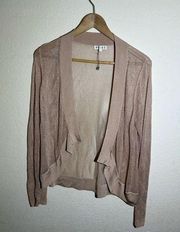 Reiss Beige See Through Cardigan Size Small