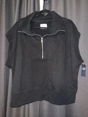 Zip up crop vest from Abercrombie and Fitch Soft Collection Size XL NWT