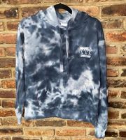 Sand Cloud Navy Blue Tie Dye Pullover Hoodie Sweatshirt Women's Size XS