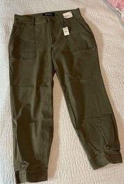 NWT Green  Straight Cropped Jeans