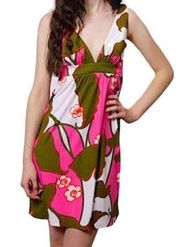Tibi retro floral print dress