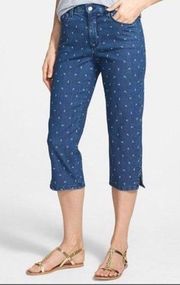 NYDJ Nanette Anchor Print Stretch Crop Jeans 2