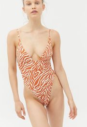 Zebra Print One Piece