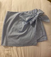 Gingham Wrap Skirt