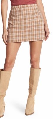 Plaid Mini Skirt