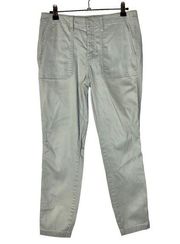 J. Crew Light Blue Skinny Stretch Cargo Pants 27