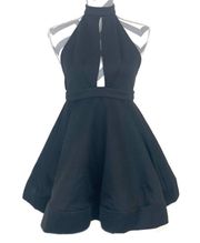 NWT - PromGirl Black Halter Skater Dress - Size S