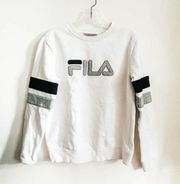 FILA Vintage Style white  Crewneck Sweatshirt