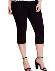 Lane Bryant black Capri denim pants size 14