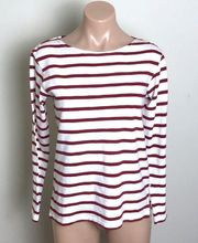 Levi’s Brick Red & White Stripe Top New With Tags