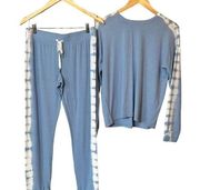 PJ Salvage Light Blue Tie Dye Lounge Set