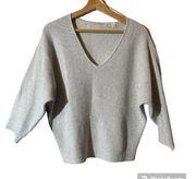 Waffle knit Sweater 3/4 length sleeve Small