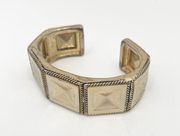 KENNETH COLE Gold Cuff Bracelet Pyramid Studs Jewelry Edgy Boho Style Cocktail