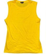 Theory easy organic tank, yellow. Size M EUC