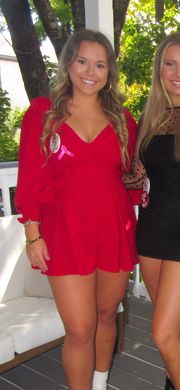 red romper