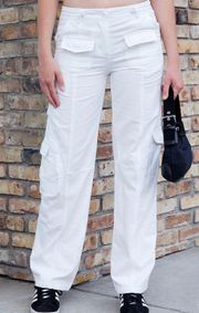 White Kim Cargo Pants