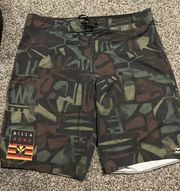 Male  Camo Swim Shorts