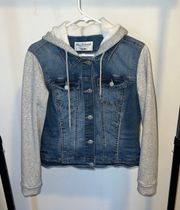 Wallflower Denim Jean Hoodie Jacket Juniors