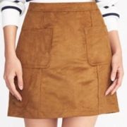 Old Navy Faux Vegan Suede Pocket A Line Mini Skirt Size 10/M