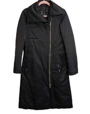 Theory Weaver Black Trench Coat