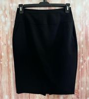 Metaphor Black Wide Waistband Pencil Skirt