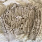 Cream Knit Cardigan