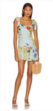 Agua Bendita X REVOLVE Joaquina Dress in Blue Multicolor Floral