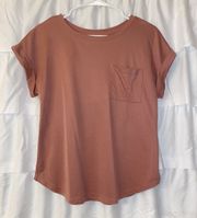 Dusty Rose Short Sleeve Top