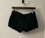 Black Denim Shorts Size 9 FADED