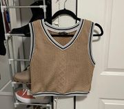 Tan Sweater Vest