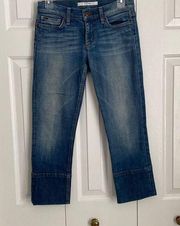 Joe's Jeans The Socialite Kicker Crop Jeans Size 26 Ryder Wash