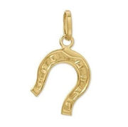 Horseshoe charm | 14k Solid Gold Pendant | perfect gift | Lucky charm | Birthday gift | Holiday gift | anniversary gift | Tehrani Jewelry |