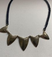 Black Chain Sharkstooth Necklace