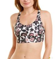 NWT WILDFOX Sweat Chris Abstract Roses Strappy Sports Bra Top