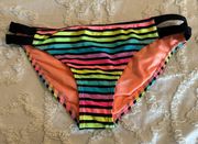 Large Striped Bikini Bottoms