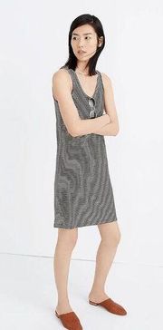 Madewell Womens Black Striped Tank Scoop Neck Knit Dress Size Small