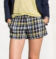 Joie Merci Plaid Linen Shorts