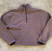 Victoria's Secret / Pink small cropped pullover fleece sweater