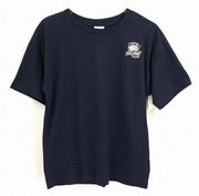 Abound Book Club Tee Short Sleeve Casual Lounge Navy Graphic Top Small S NWT