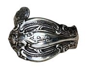 Sterling Silver Spoon Ring, Vintage Sterling Spoon Ring Silver Spoon Band Sz 6.5