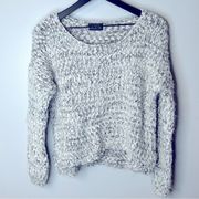 ASTR Chunky Knit Grey Long Sleeve Sweater Size S