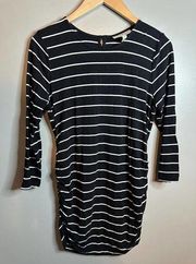 Jessica Simpson Black Striped Fitted Blouse Women - size medium